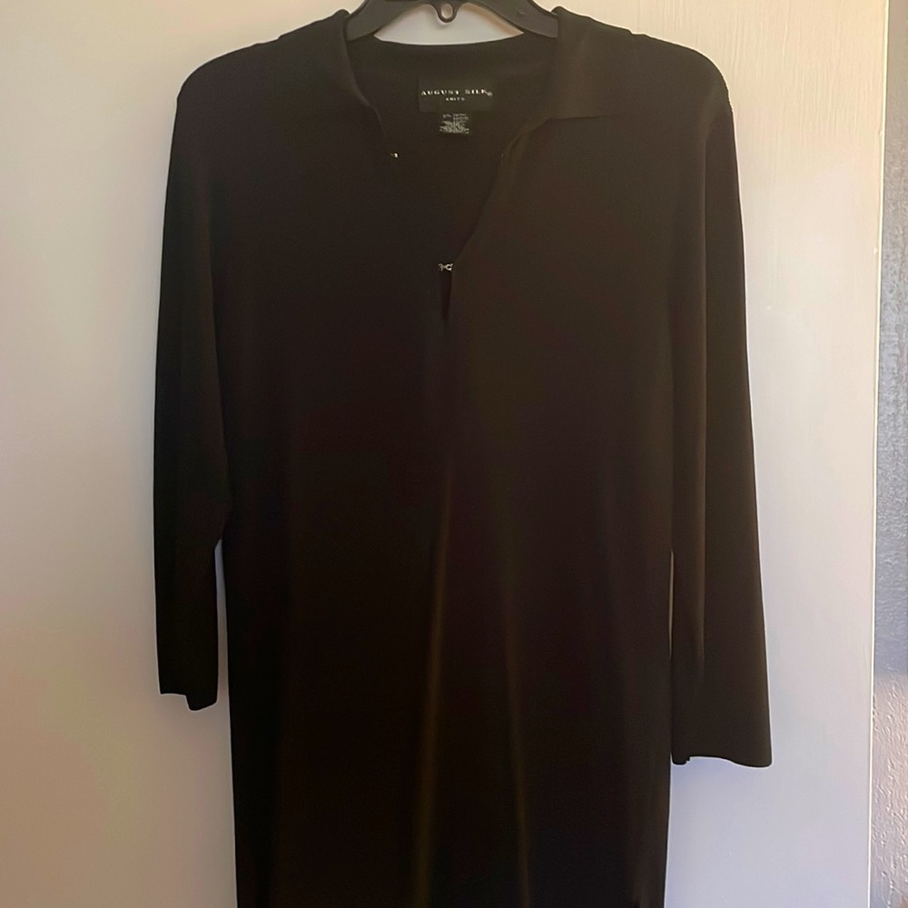 August Silk knit tunic